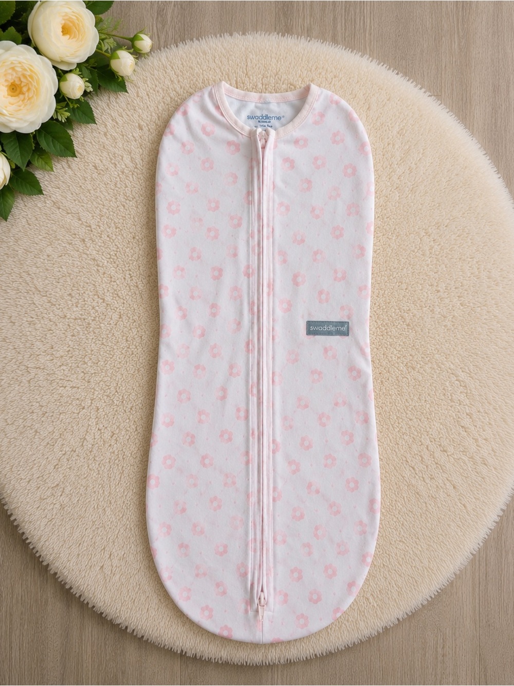 SwaddleMe Pink Floral Swaddle Sack
